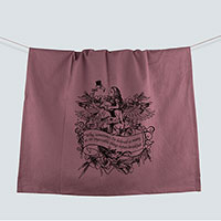 Alice Flamingo Birds of a Feather Wonderland Flour Sack Towel Alice Flamingo Birds of a Feather Wonderland Flour Sack Towel