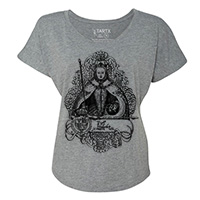 Queen Elizabeth I Tudors Tri-Blend Wide Neck Relaxed Fit Dolman Queen Elizabeth I Tudors Tri-Blend Wide Neck Relaxed Fit Dolman